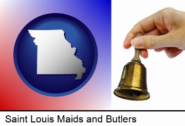 a bell being rung for the maid or the butler in Saint Louis, MO